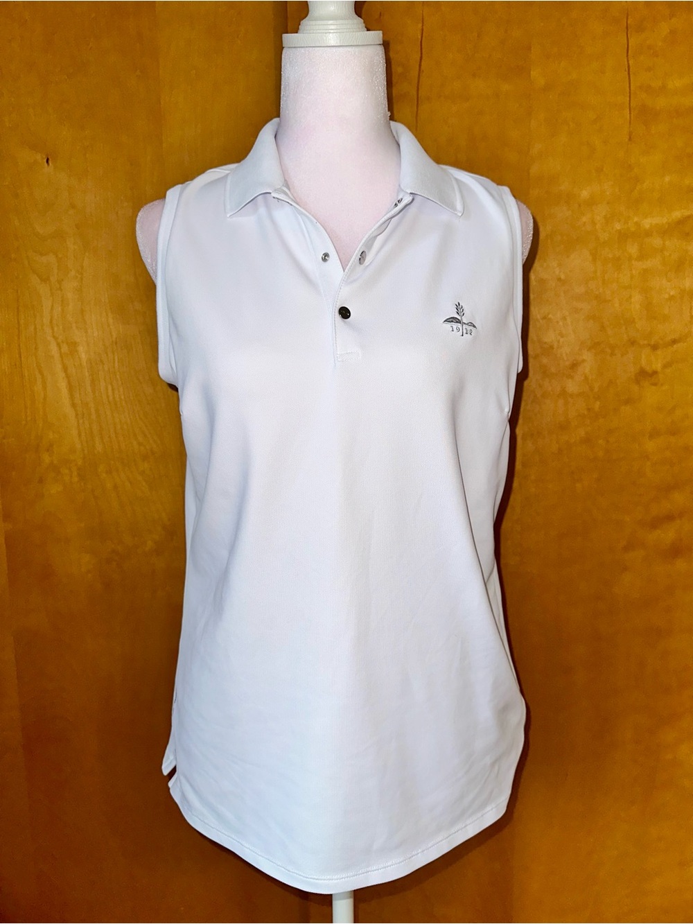 RLX Ralph Lauren White Sleeveless Collared Polo Tank